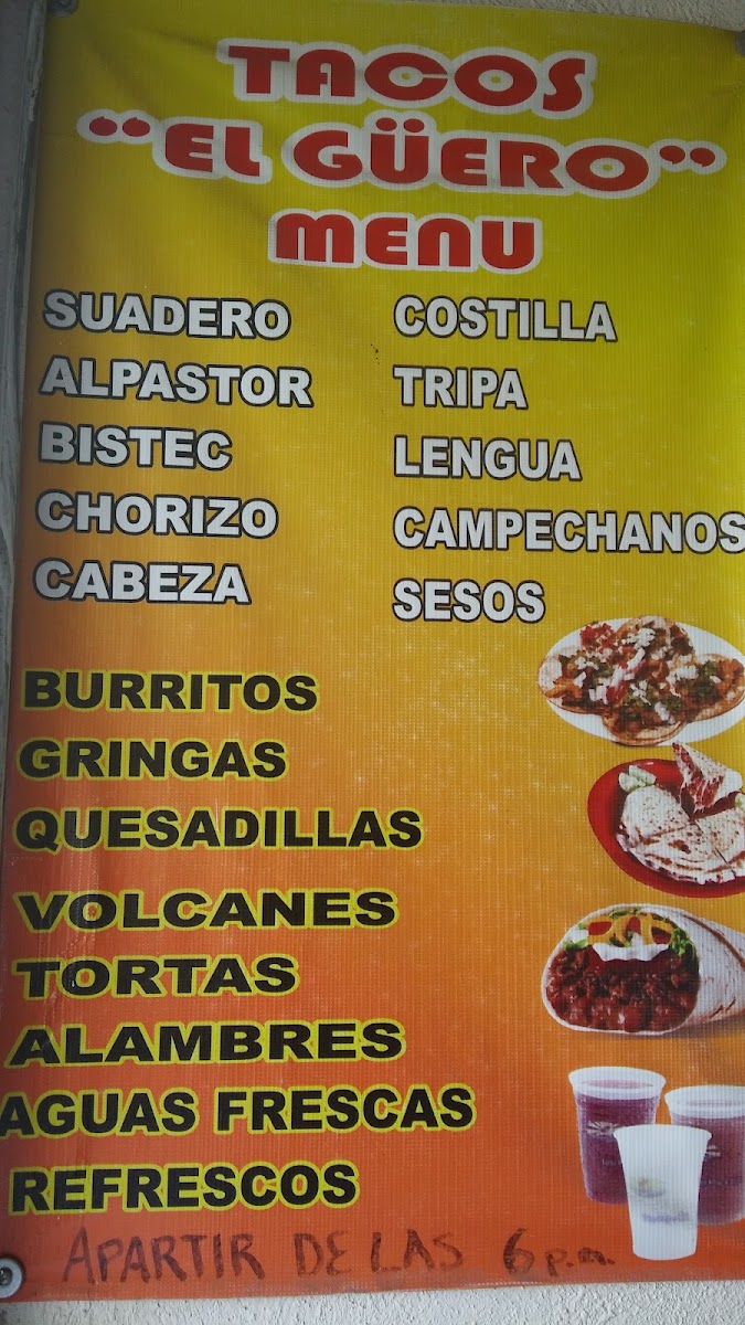 Tacos Y Tortas El Güero Menu - Image 2